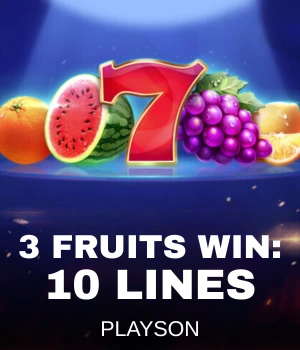 3 Fruits Win: 10 lines